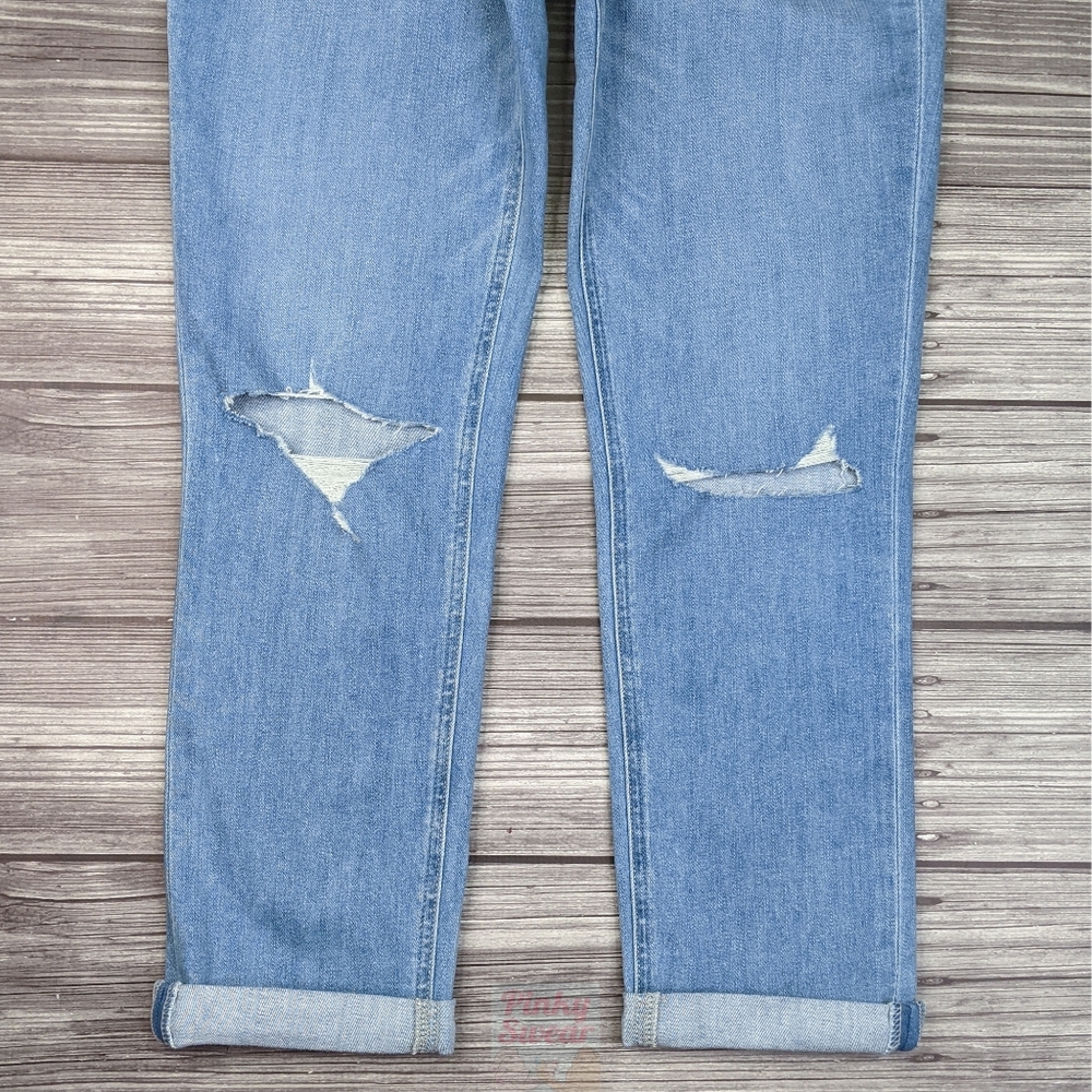 NWT Paige Jeans Size 26 Brigitte Skinny Boyfriend Crop Light Wash - Picture 6 of 12